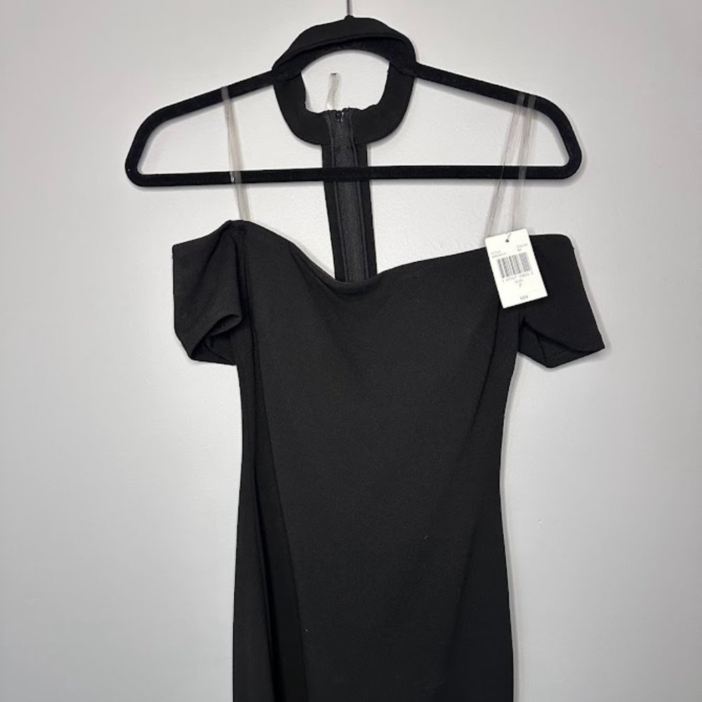 My Michelle Black Dress with Choker, Size 7
